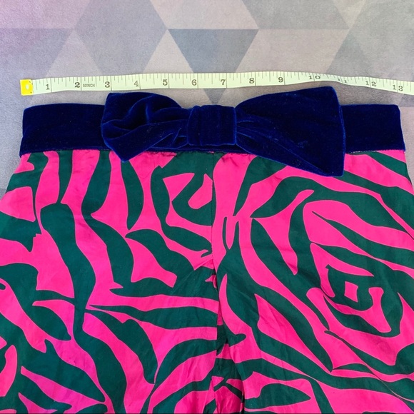 ๐ MARC JACOBS HOT PINK FLORAL SKIRT BOW VELVET - Picture 5 of 5